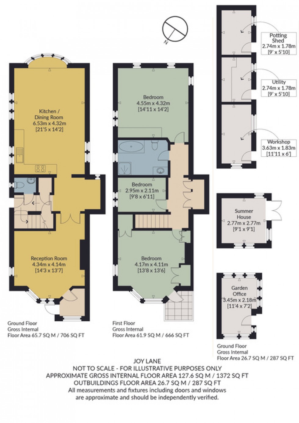 Floorplan for Joy Lane, Whitstable