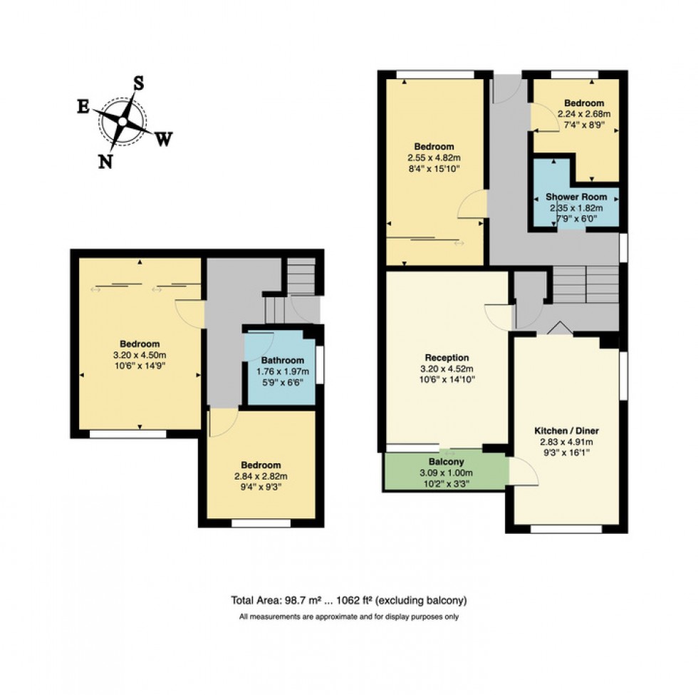 Floorplan for Linnet Avenue, Whitstable