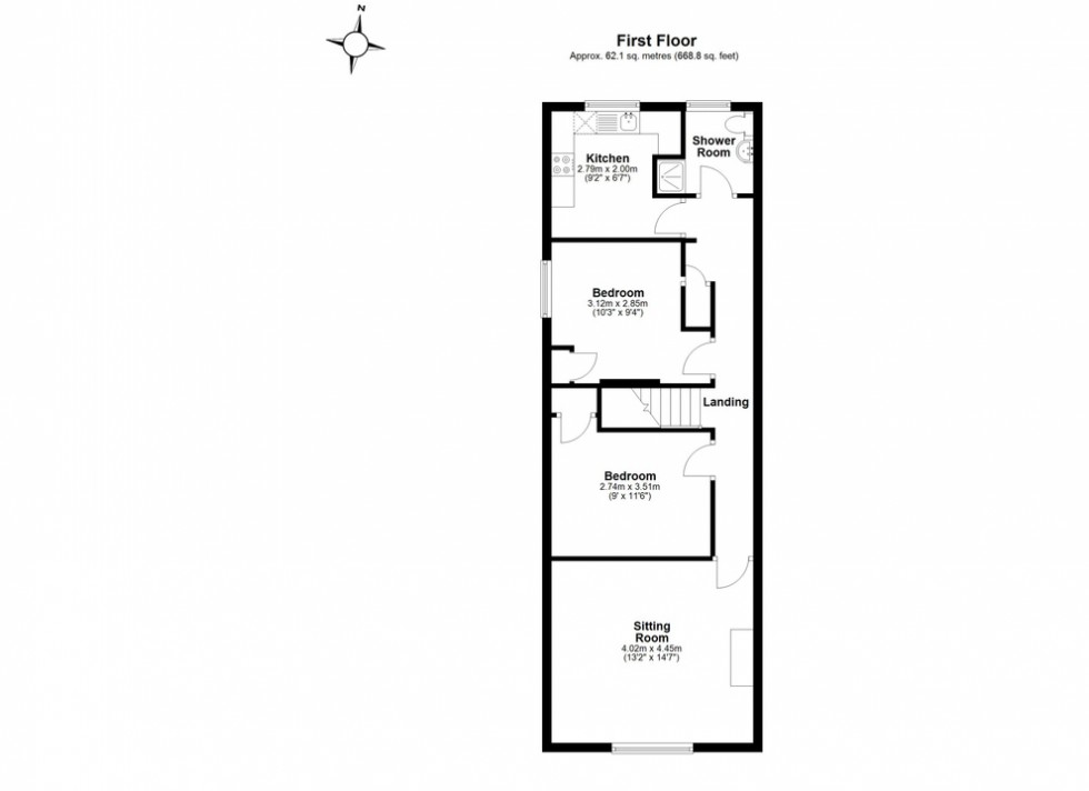 Floorplan for Reculver Road, Herne Bay, Kent