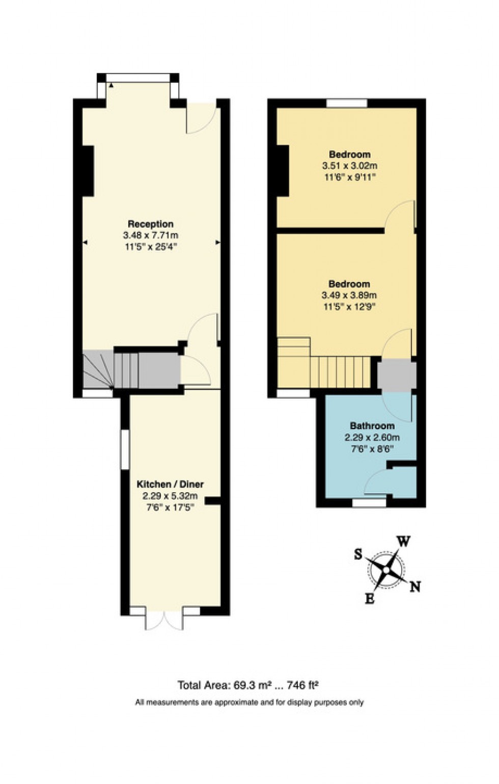 Floorplan for Regent Street, Whitstable