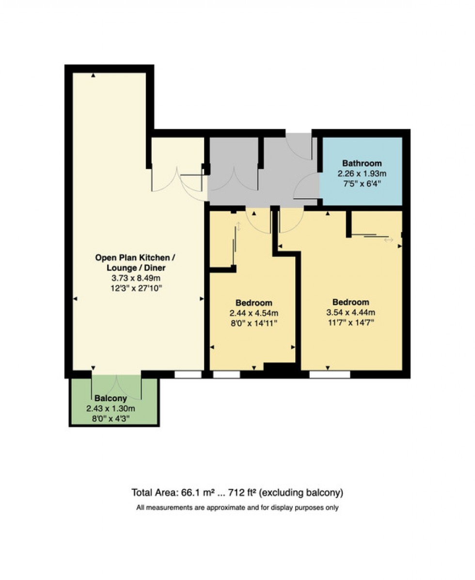 Floorplan for Steel Close, Herne Bay