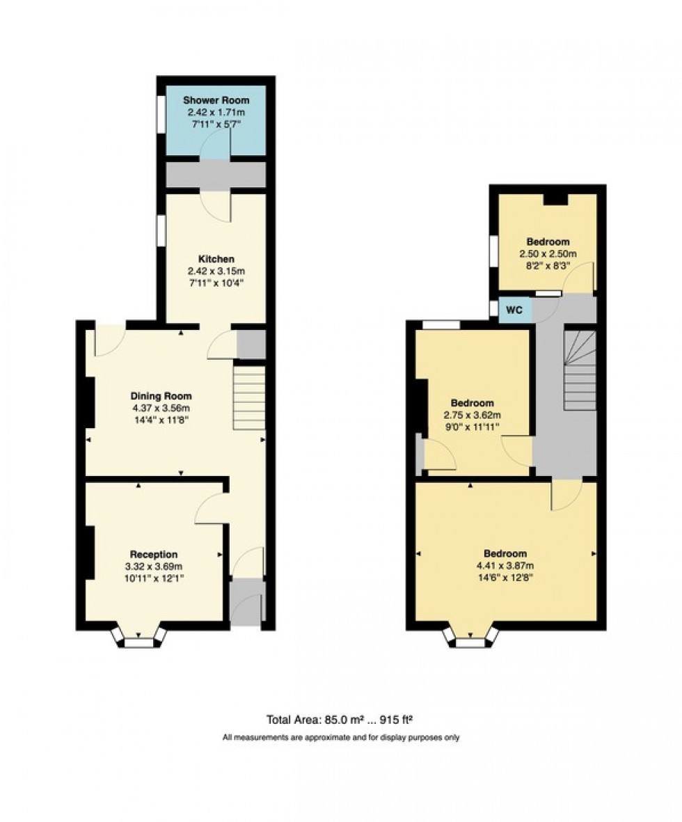 Floorplan for Underdown Road, Herne Bay, Kent