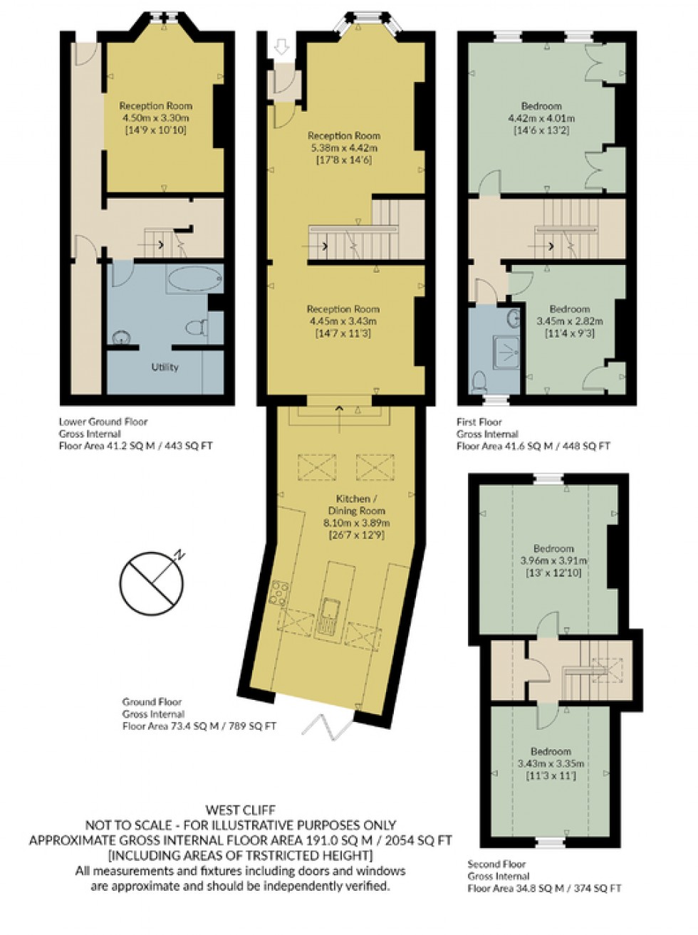 Floorplan for West Cliff, Whitstable, Kent