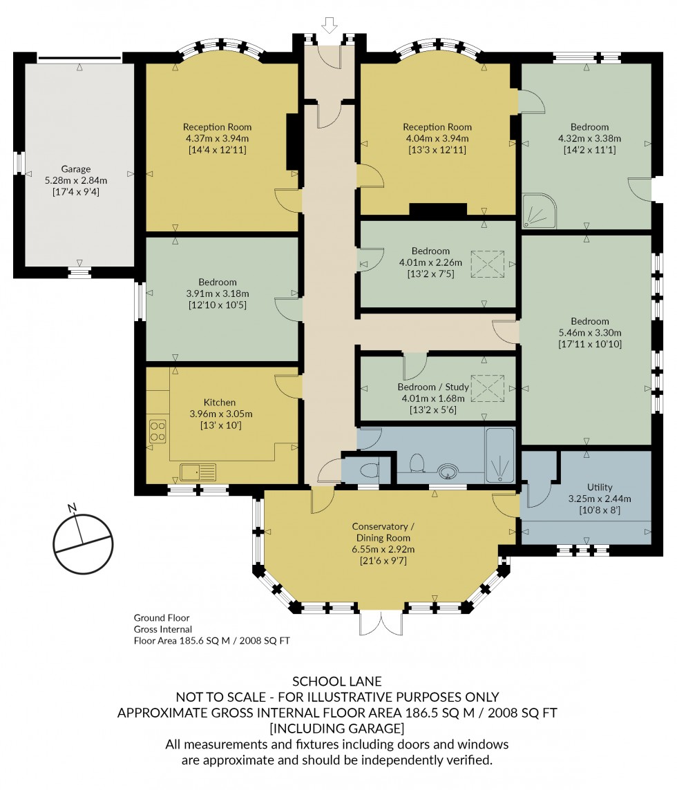Floorplan for School Lane, Herne Bay