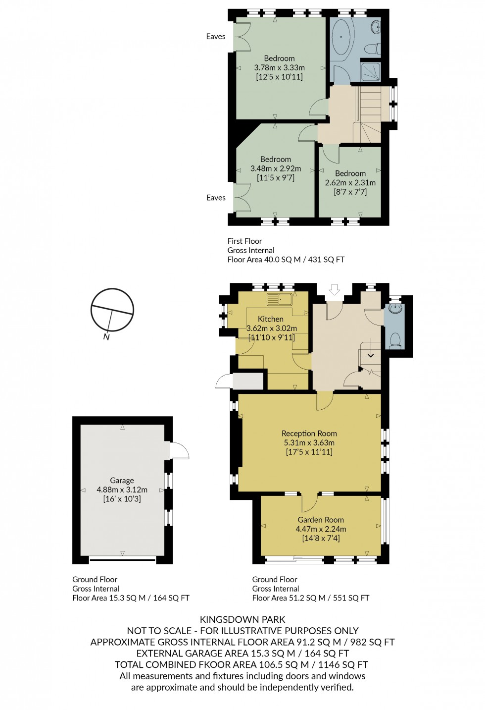 Floorplan for Kingsdown Park East, Tankerton