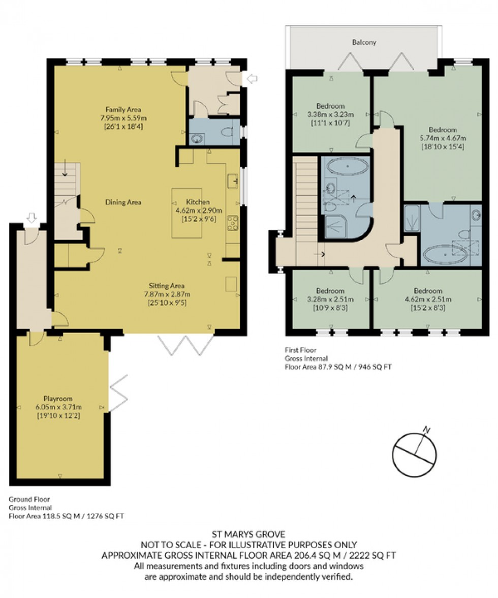 Floorplan for St. Marys Grove, Whitstable