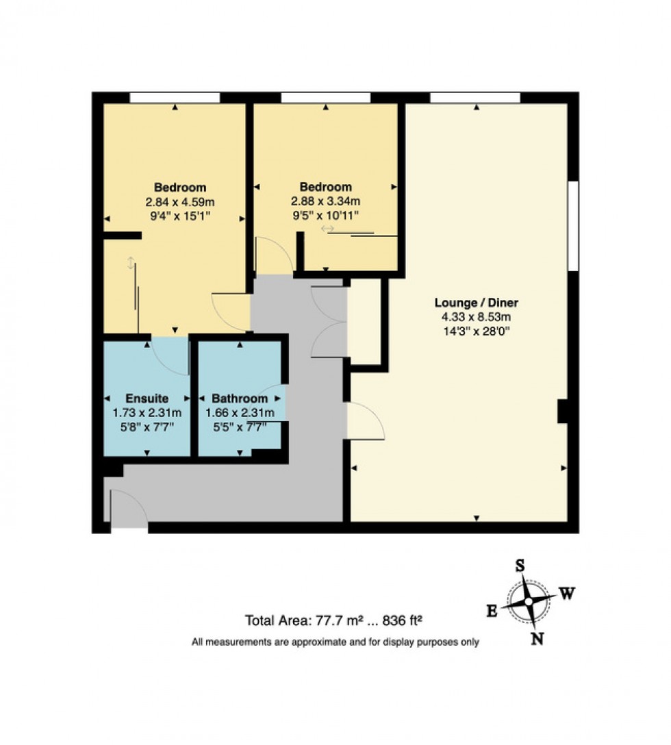 Floorplan for Oystergate Apartments, Whitstable