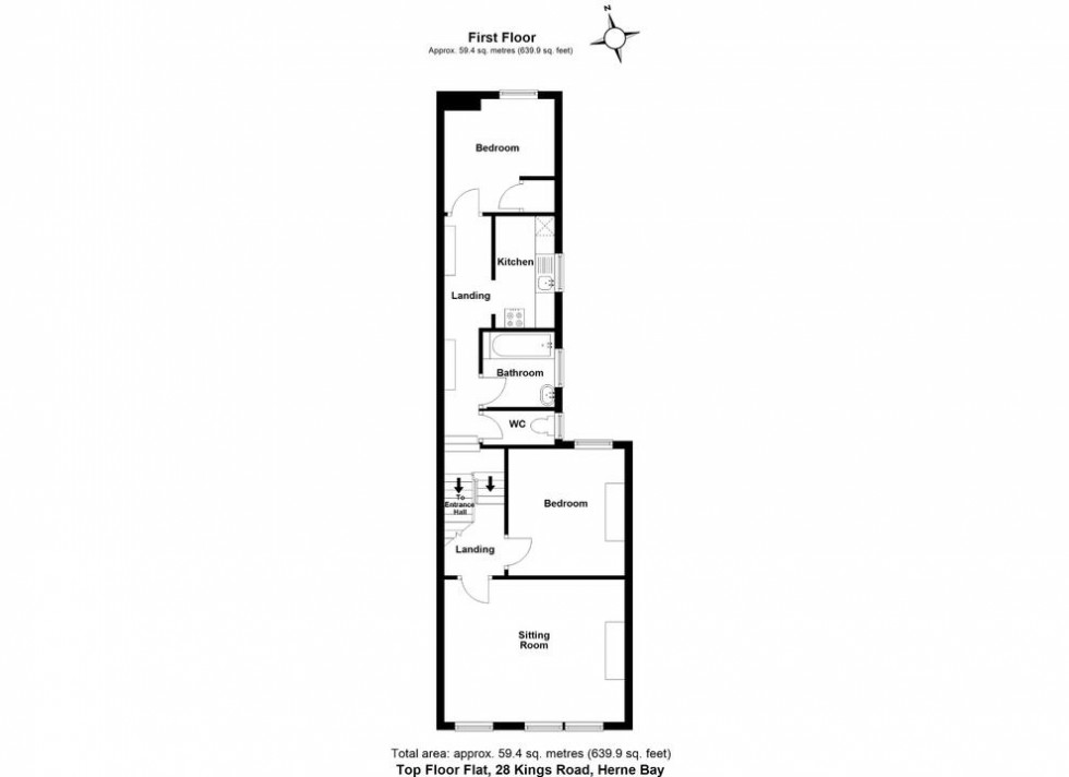 Floorplan for Kings Road, Herne Bay