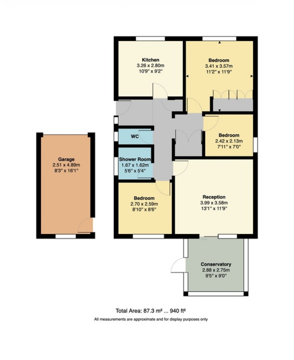 Floorplan for Ashley Drive, Whitstable