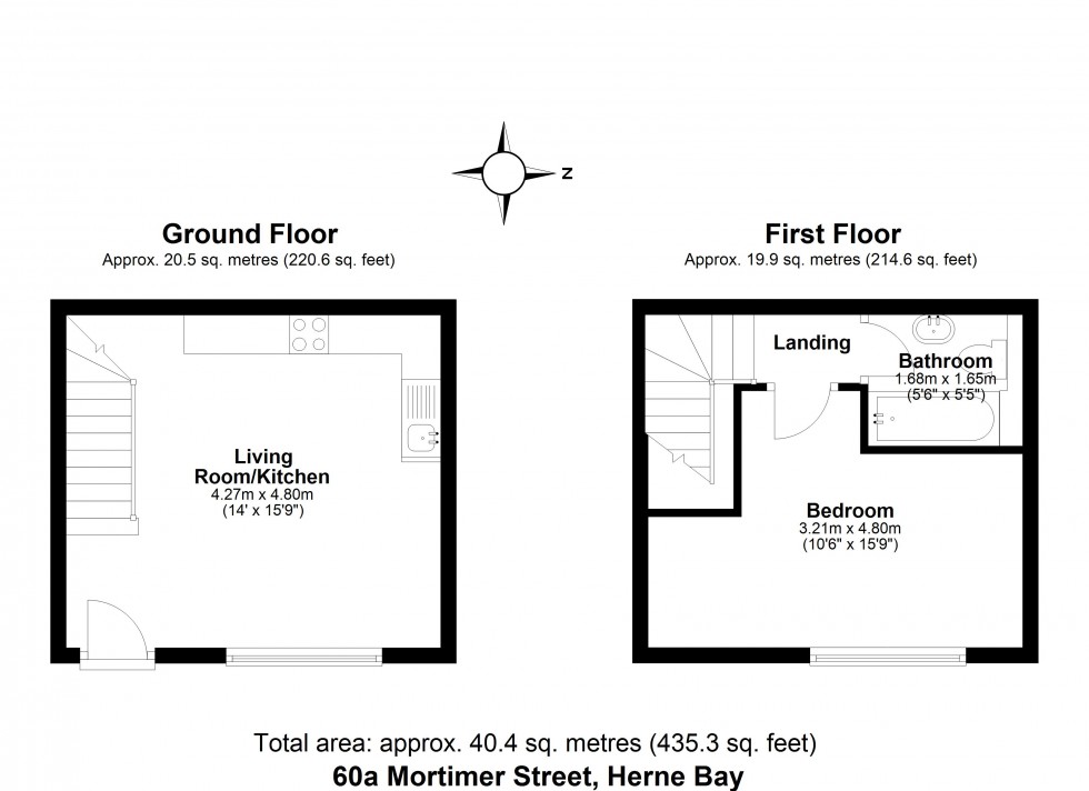 Floorplan for Mortimer Street, Herne Bay, Kent