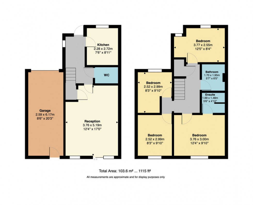 Floorplan for Thistle Drive; Mariners View; Whitstable