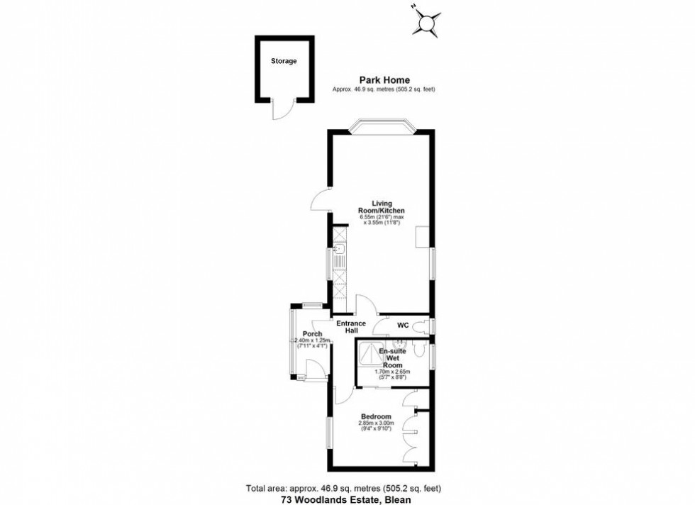Floorplan for Woodlands Estate, Blean, Canterbury, Kent
