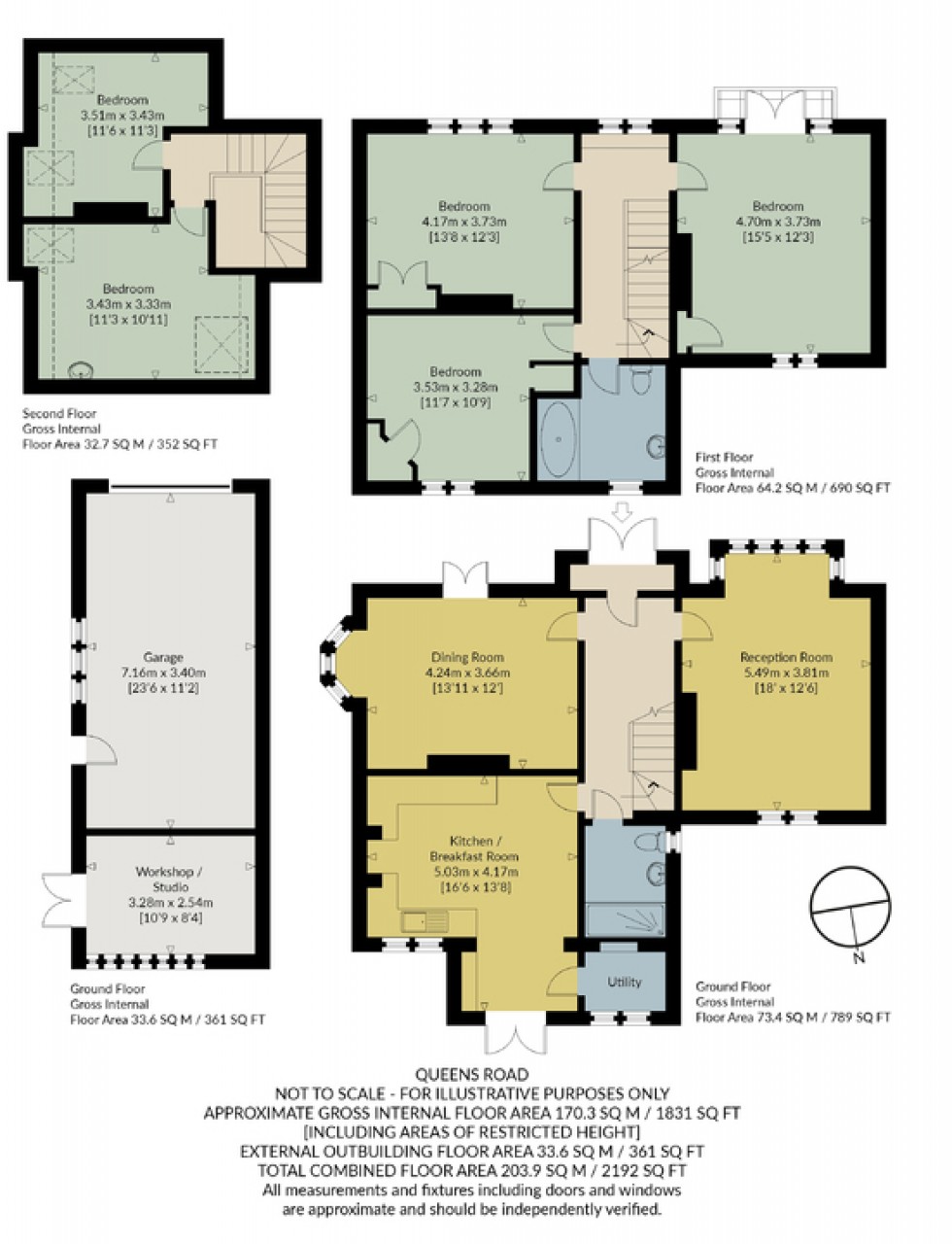 Floorplan for The Gables, Queens Road, Whitstable