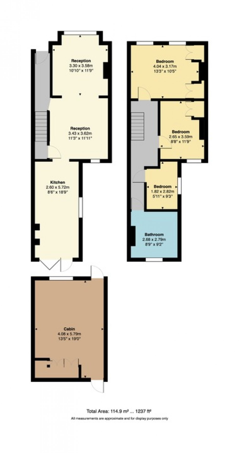 Floorplan for Reservoir Road, Whitstable, Kent