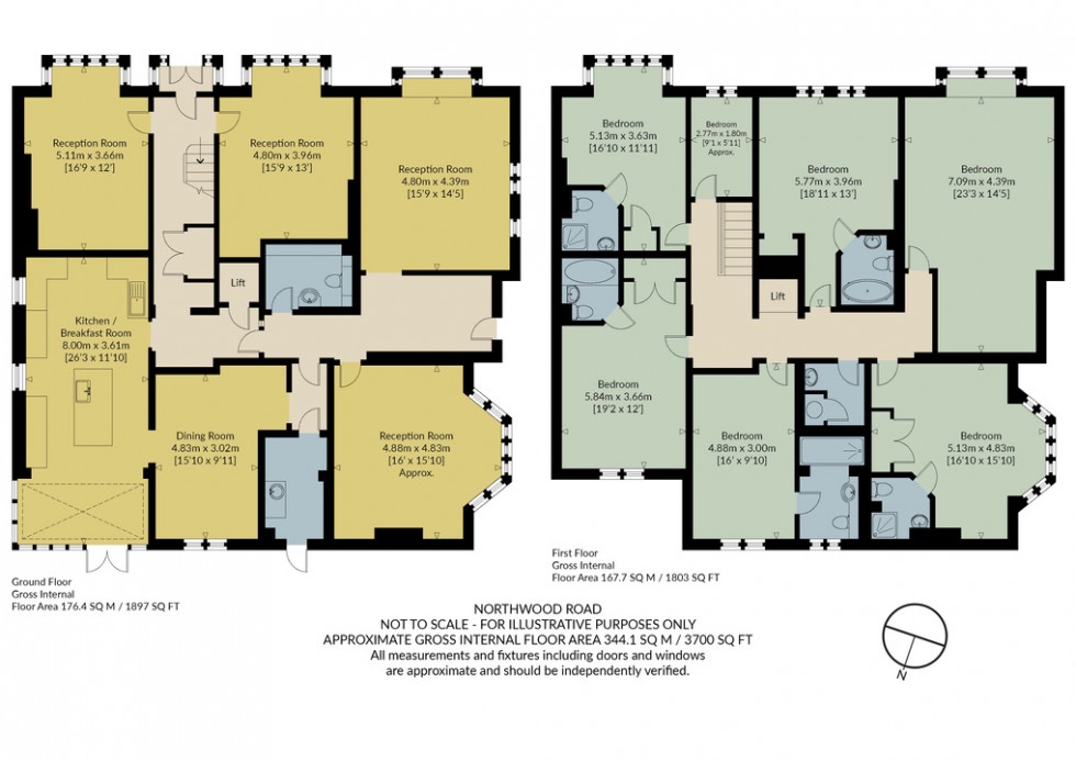 Floorplan for The Old Doctors Manor House, 59 Northwood Road, Whitstable