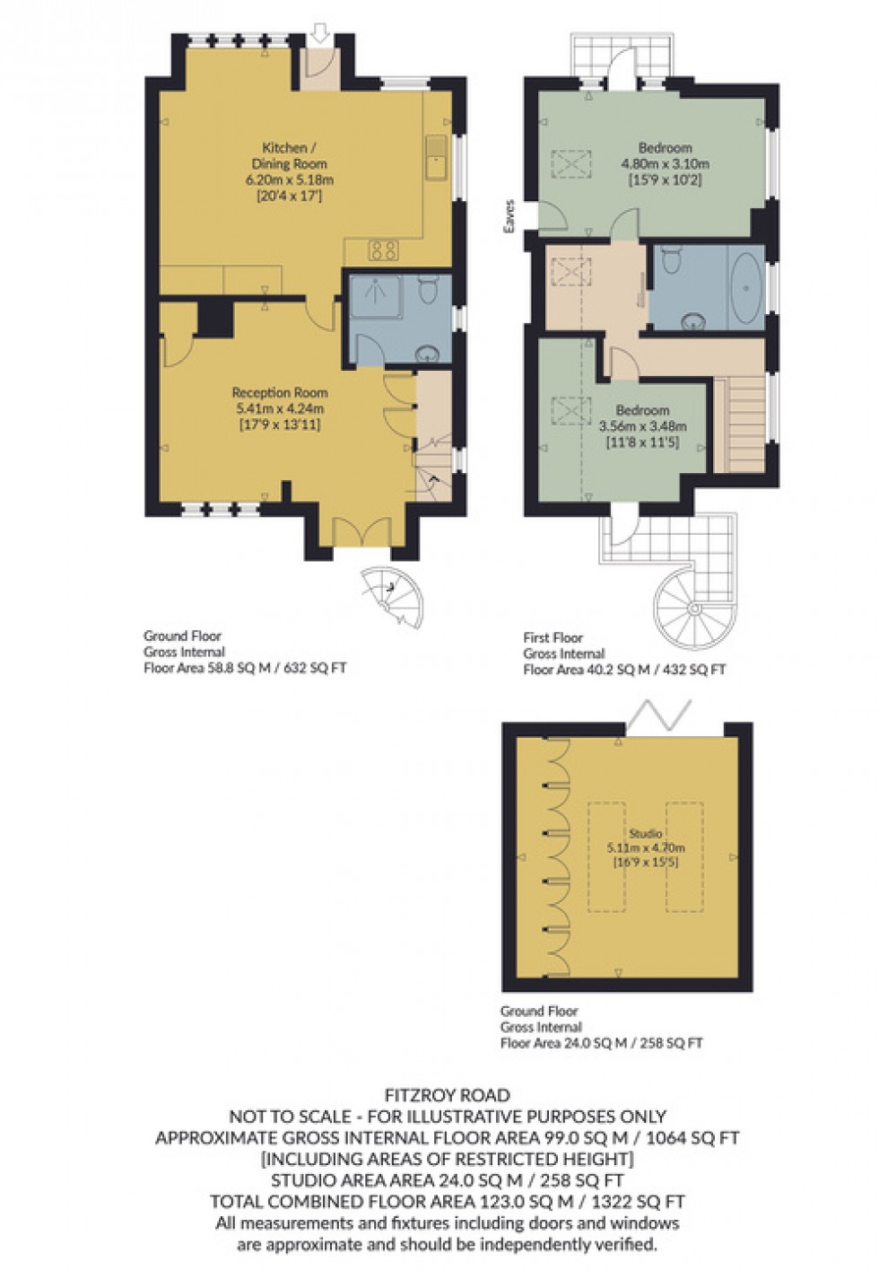 Floorplan for Fitzroy Road, Whitstable
