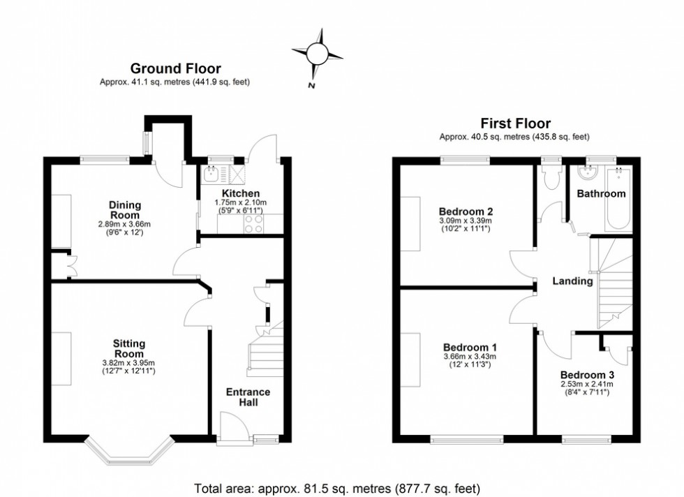 Floorplan for Ashburn Gardens, Herne Bay, Kent