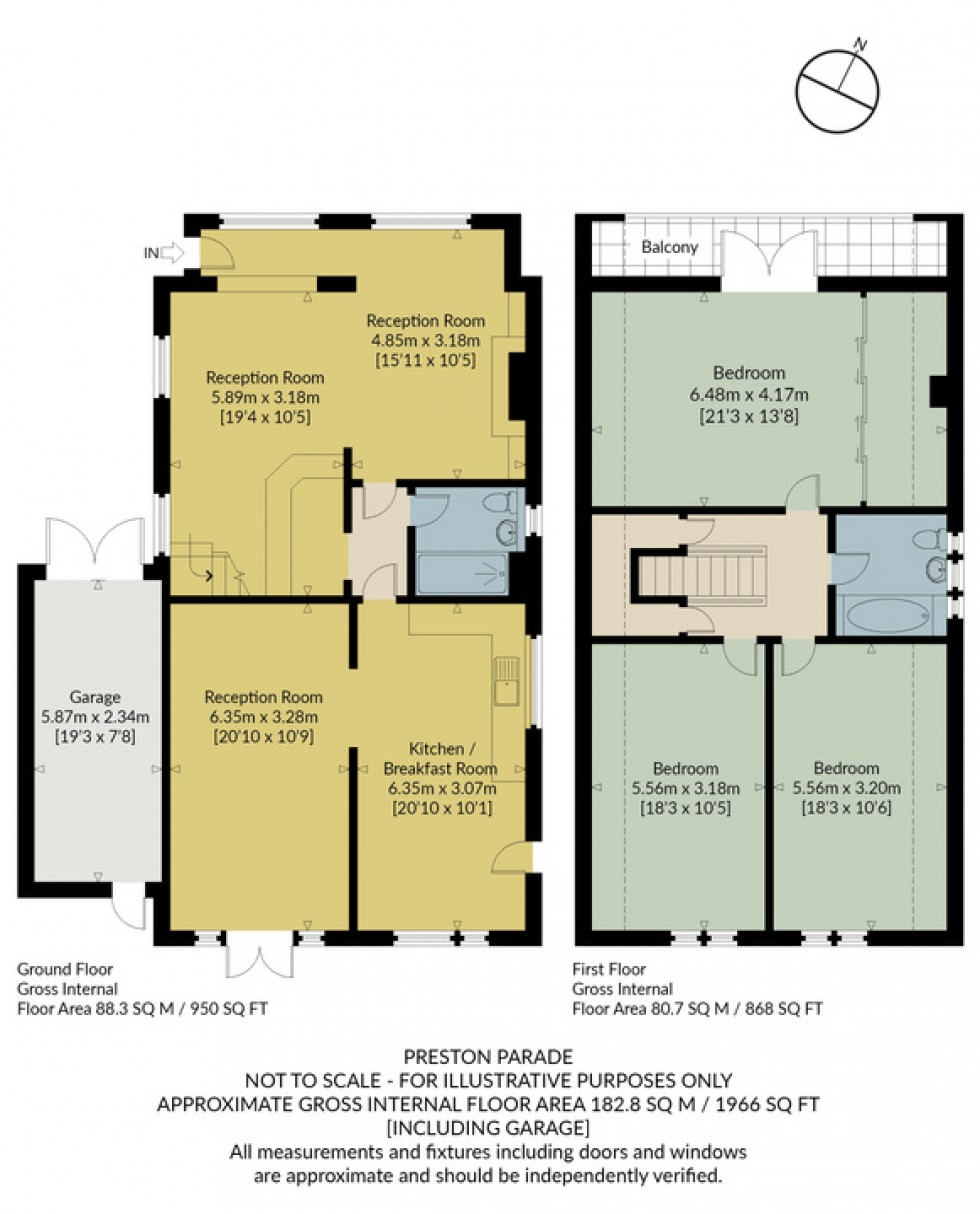 Floorplan for Preston Parade, Seasalter, Whitstable