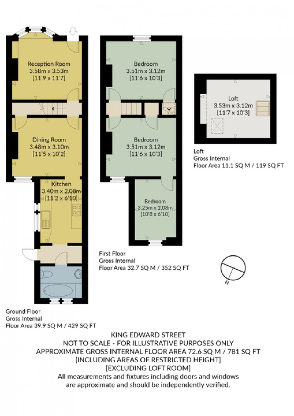 Floorplan for King Edward Street, Whitstable, Kent