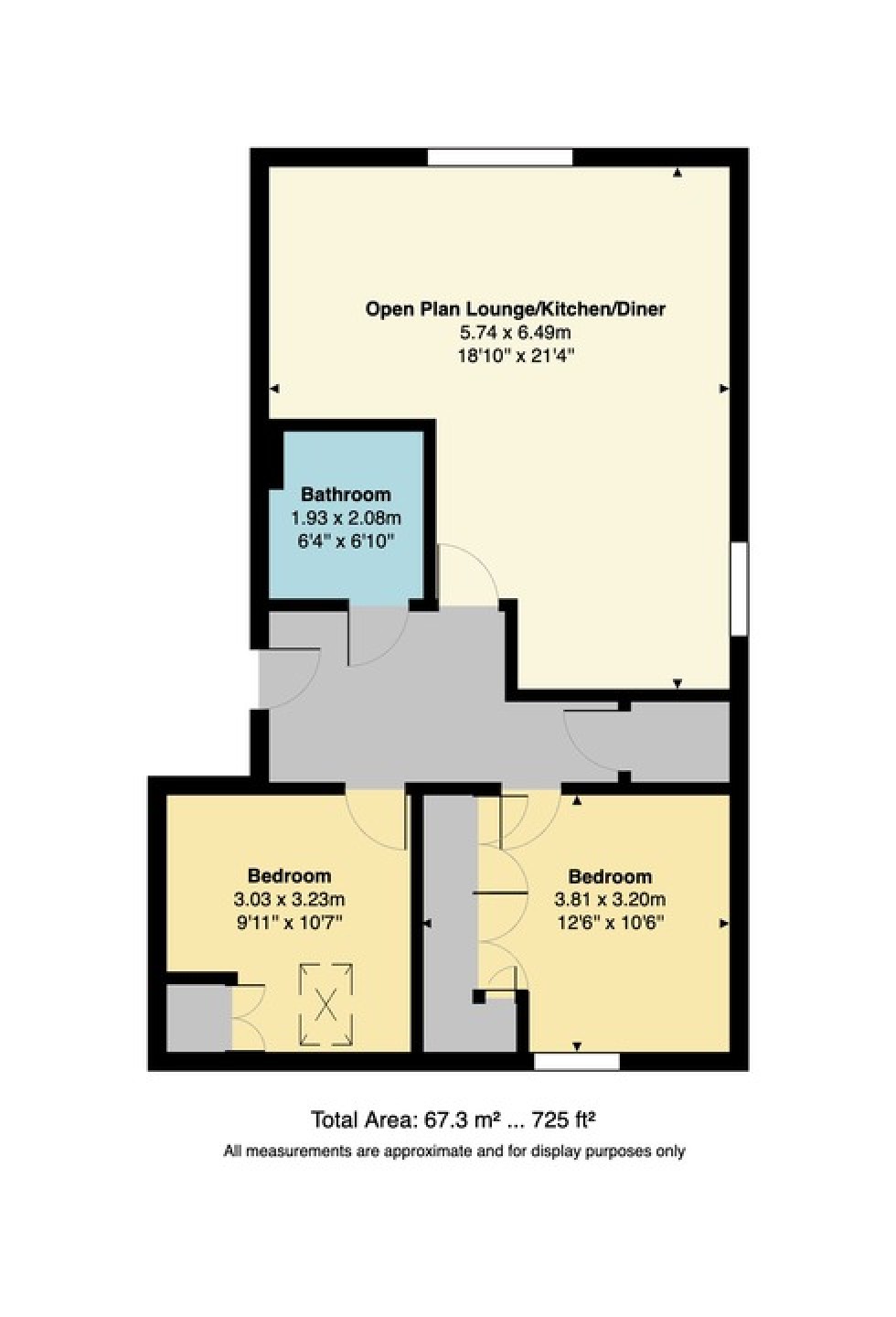 Floorplan for Hunters House, Hunters Forstal Road, Herne Bay, Kent
