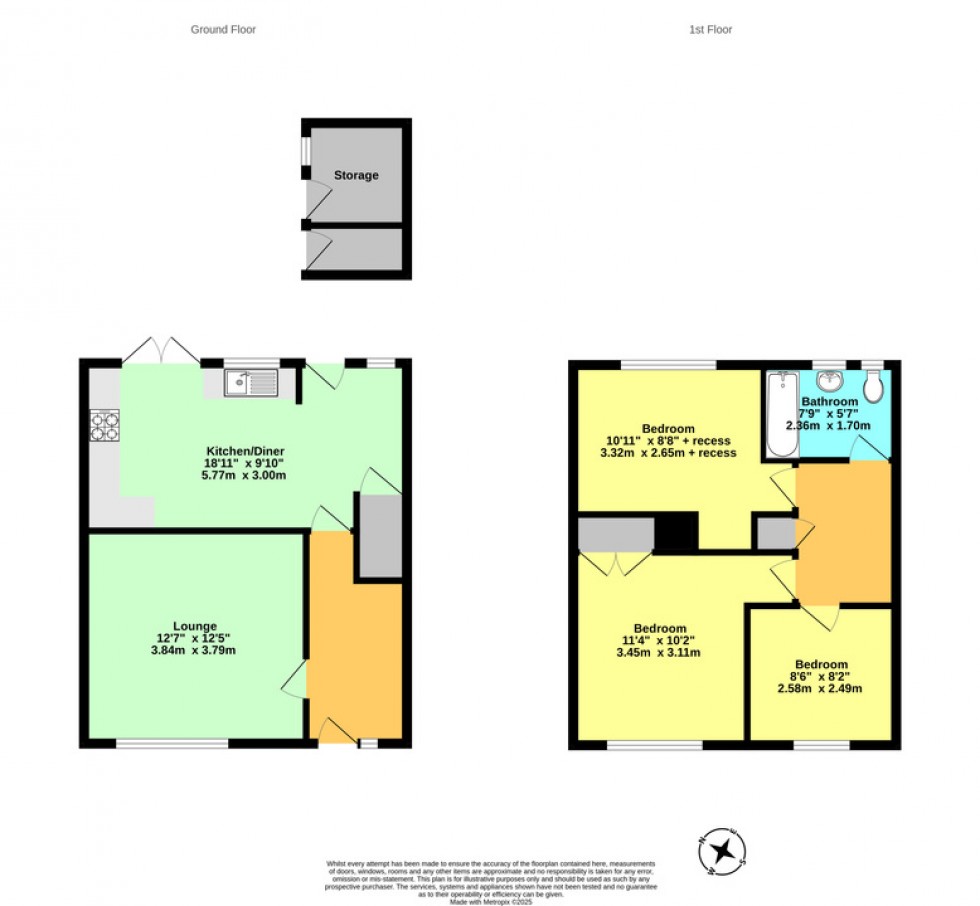 Floorplan for Bridges Close, St. Nicholas At Wade, Birchington, Kent