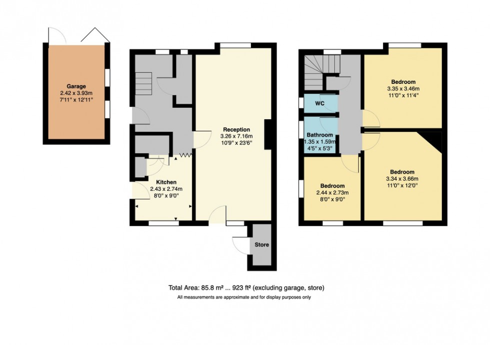 Floorplan for Friars Close, Whitstable