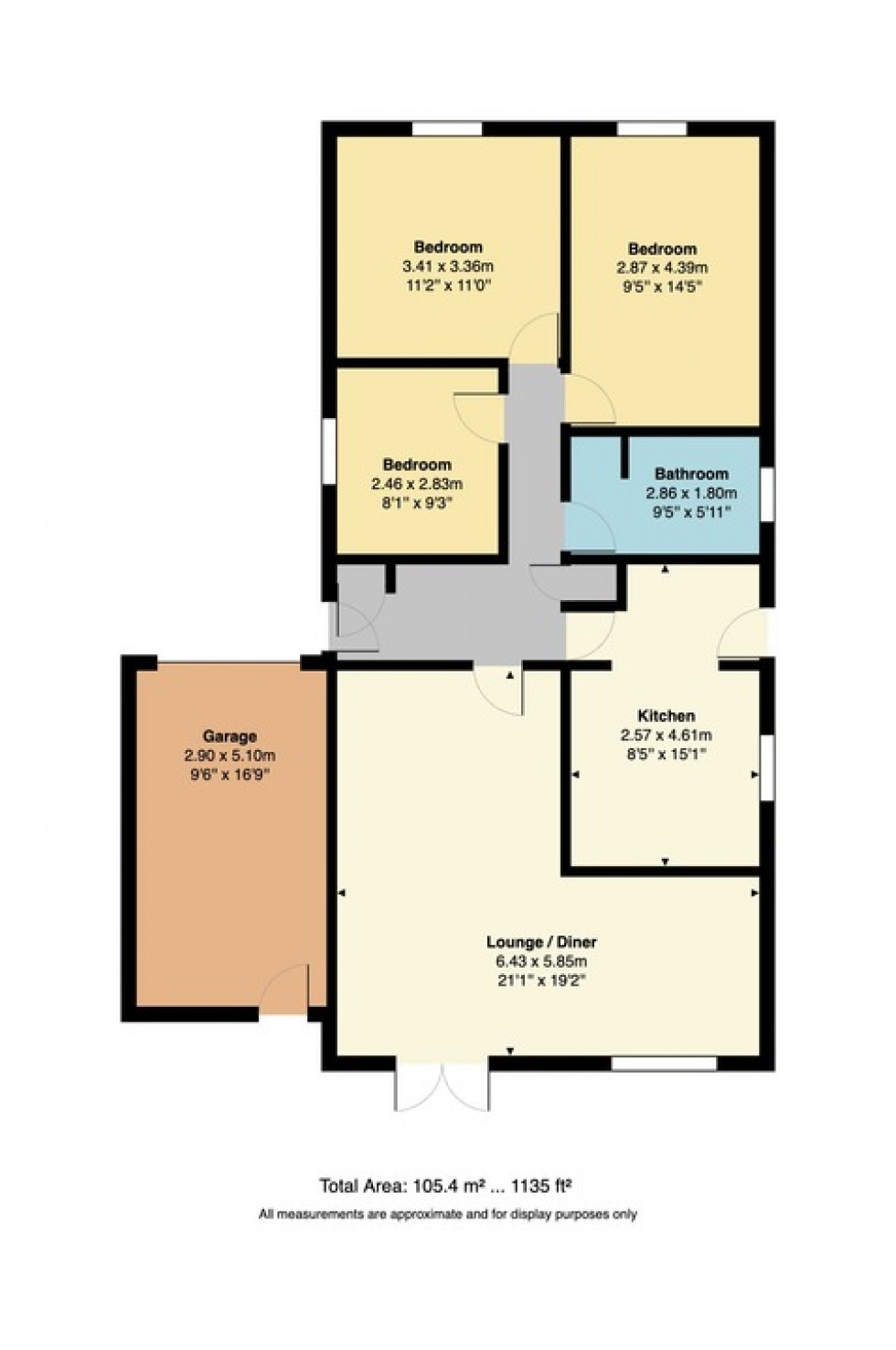 Floorplan for Foxdene Road, Seasalter, Whitstable