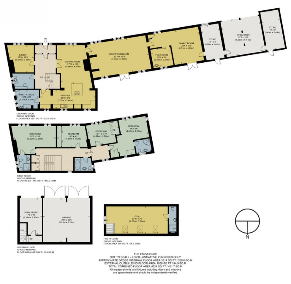 Floorplan for The Farmhouse, Merton Lane, Canterbury, Kent