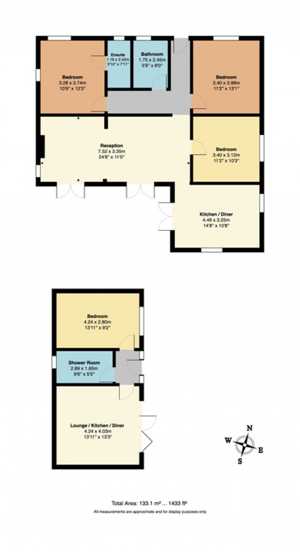 Floorplan for Diamond Road, Whitstable