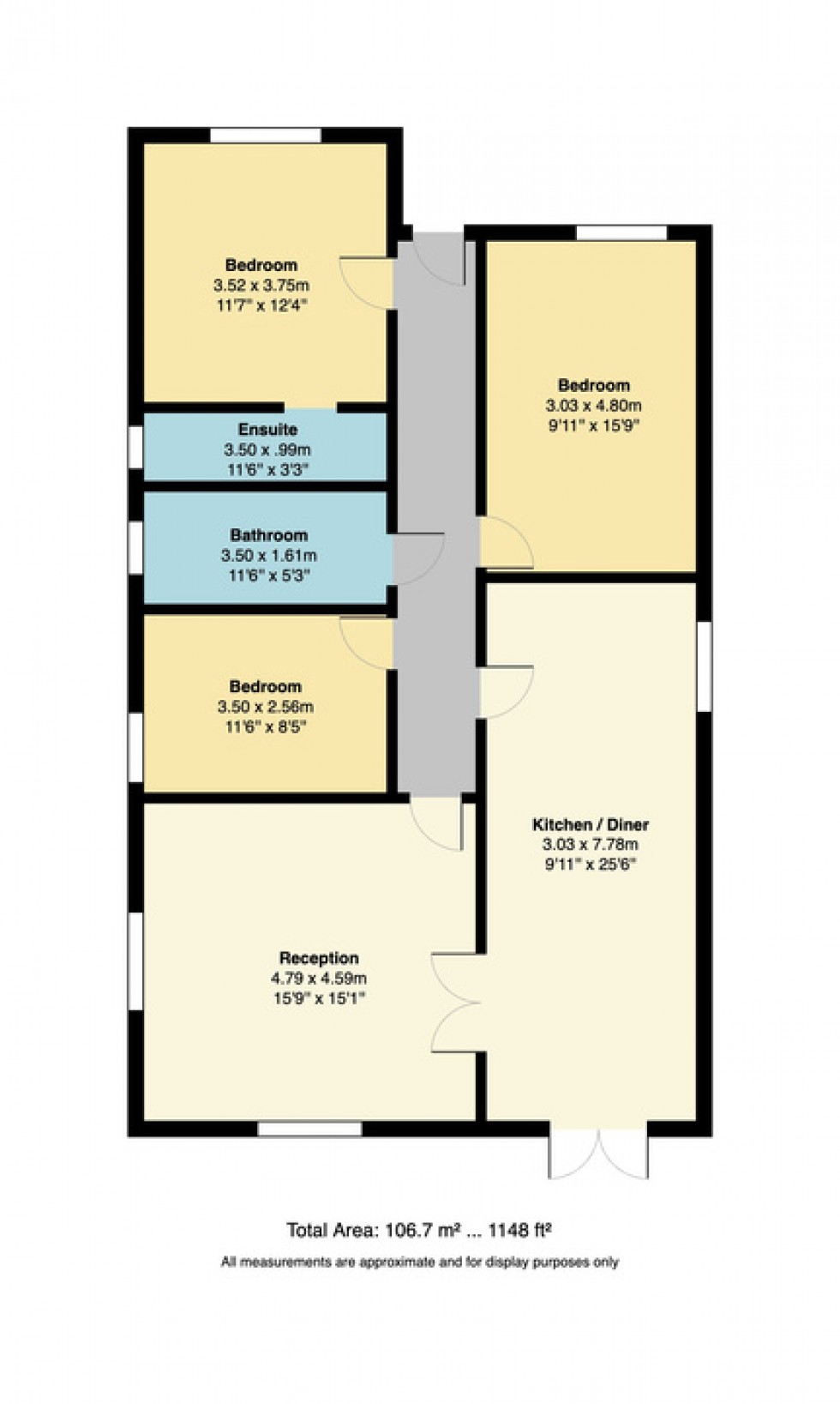 Floorplan for Ivy Lee, May Street, Herne Bay, Kent