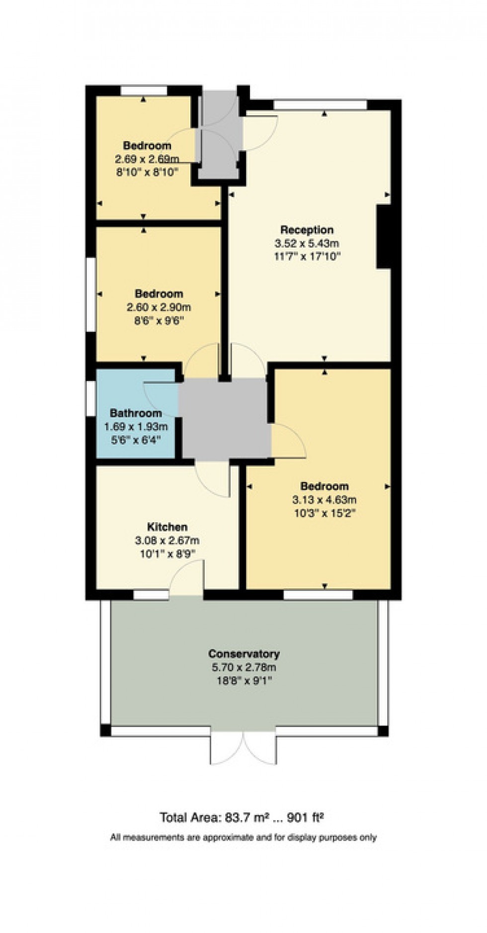 Floorplan for Swallow Avenue, Whitstable