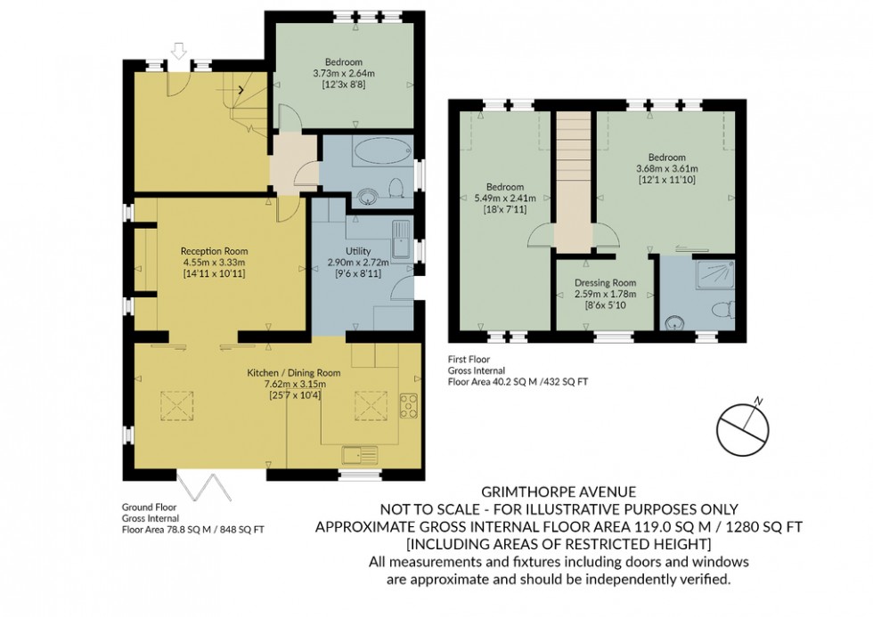 Floorplan for Grimthorpe Avenue, Whitstable