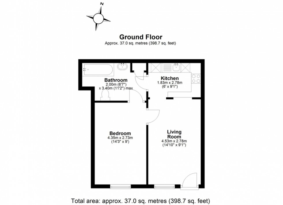 Floorplan for Jacksons Stables, Station Road, Westgate-on-Sea, Kent