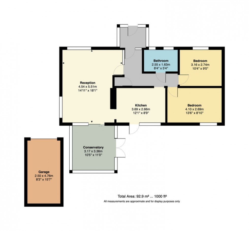 Floorplan for Caroline Close, Whitstable