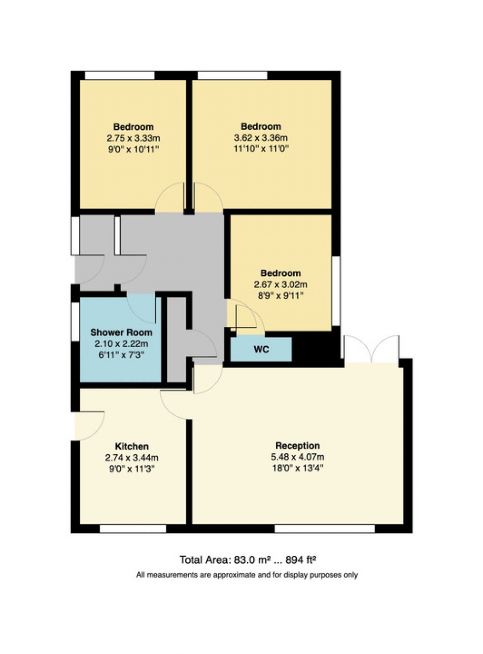 Floorplan for Cherry Gardens, Herne Bay, Kent
