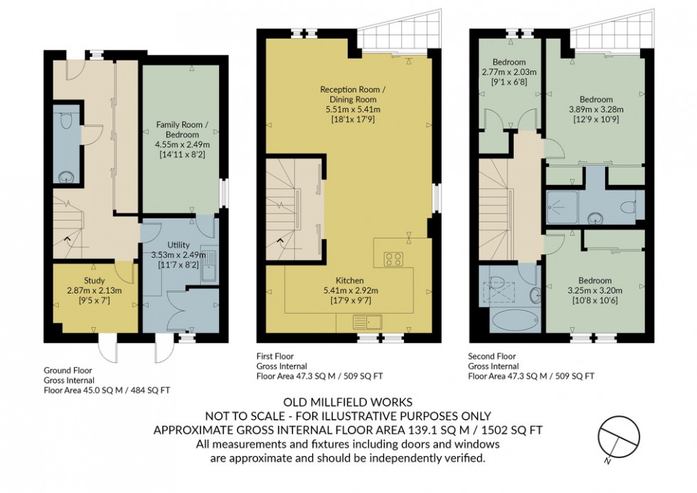 Floorplan for Old Millfield Works, Belmont Road, Whitstable