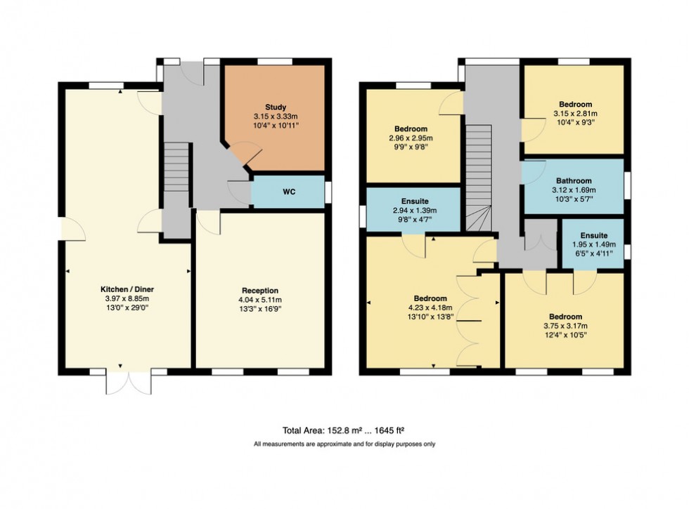 Floorplan for Tile Kiln Hill, Blean, Canterbury, Kent