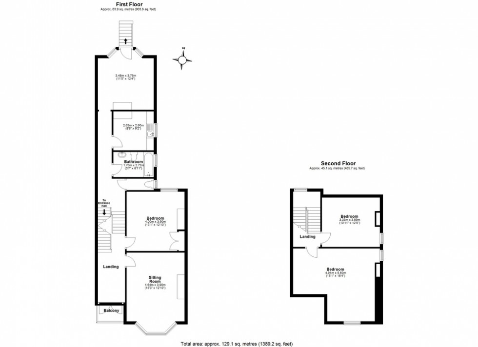 Floorplan for Beltinge Road, Herne Bay, Kent