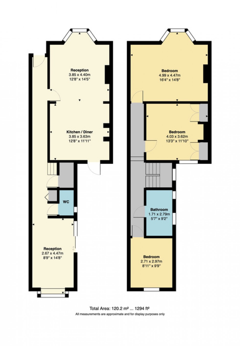 Floorplan for Clare Road, Tankerton, Whitstable