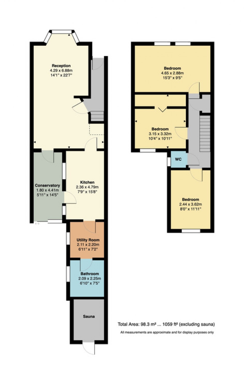 Floorplan for Belmont Road, Whitstable