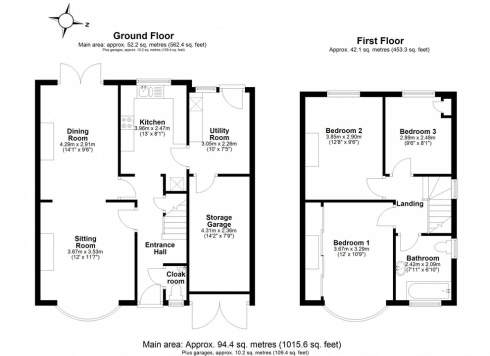 Floorplan for Ridgeway Cliff, Herne Bay, Kent