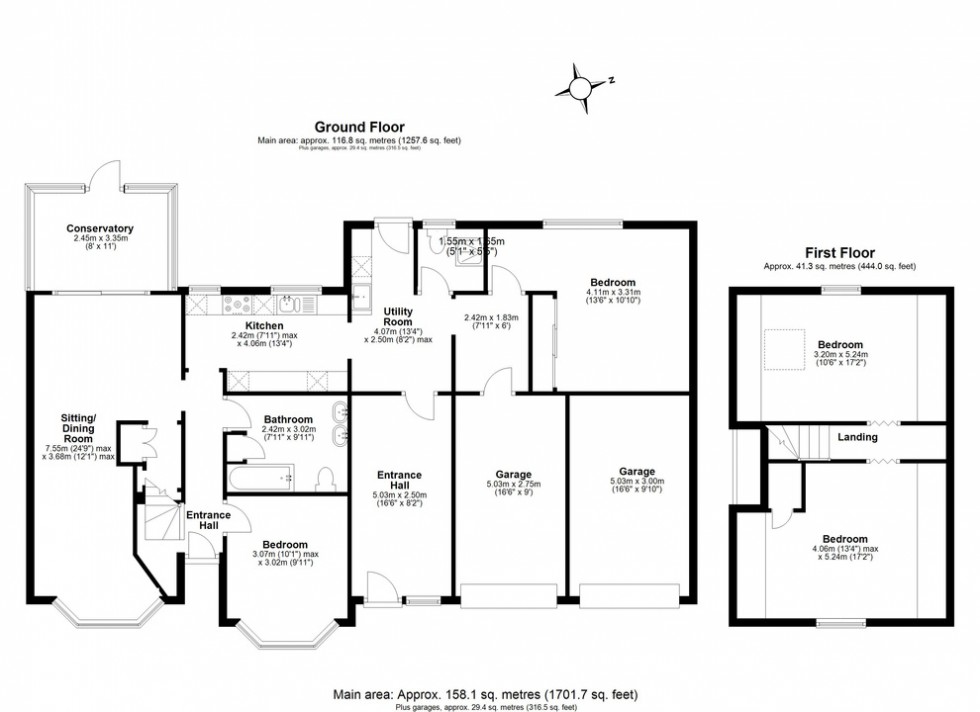 Floorplan for Oxenden Park Drive, Herne Bay, Kent