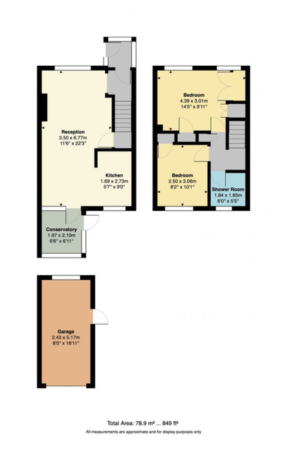 Floorplan for Sherwood Drive, Whitstable