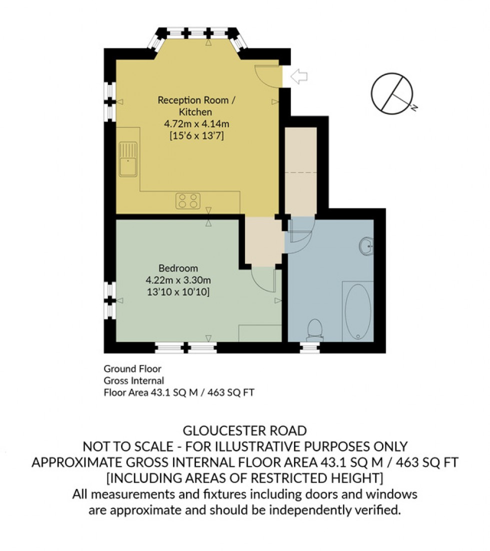 Floorplan for Gloucester Road, Whitstable