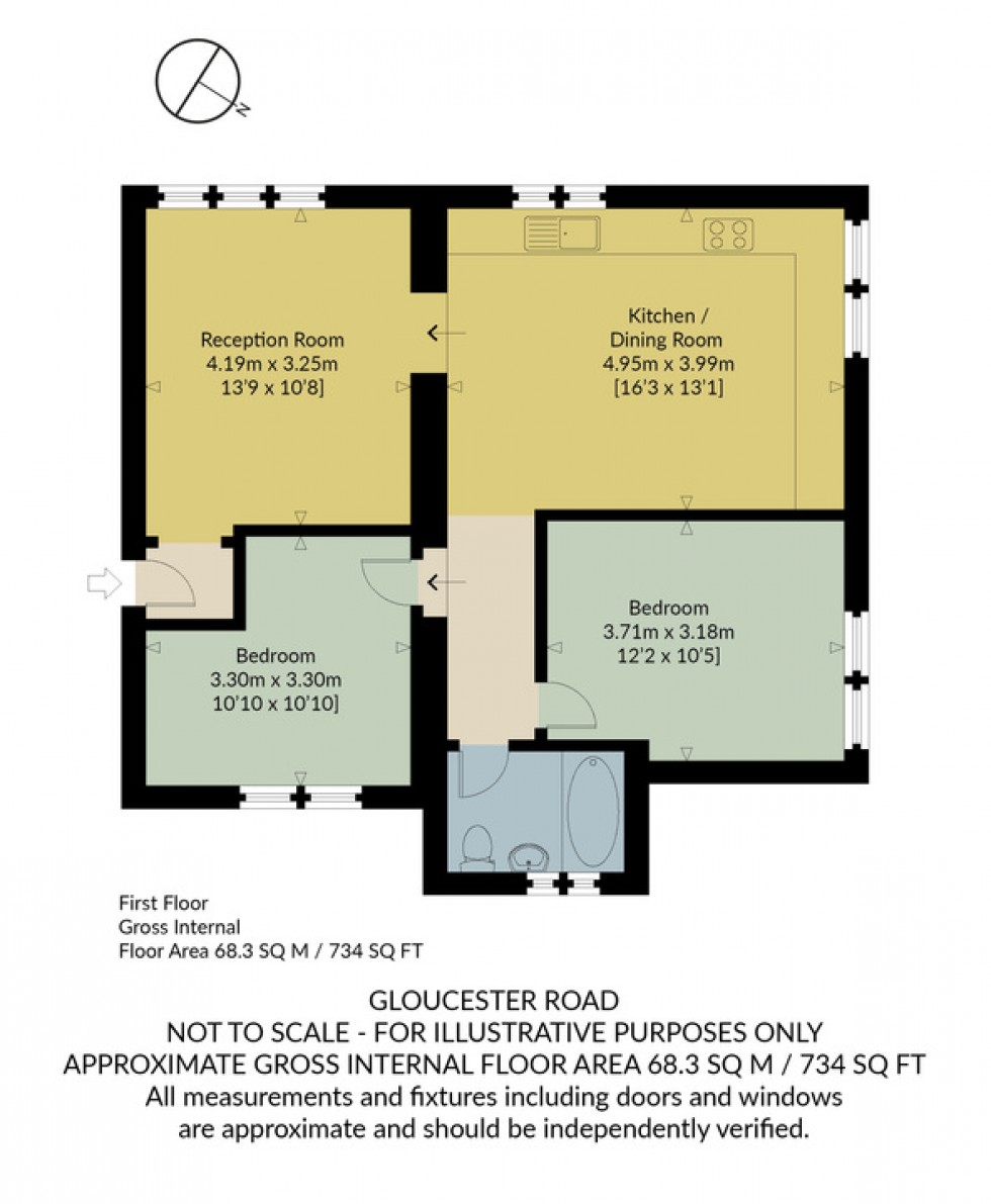 Floorplan for Gloucester Road, Whitstable
