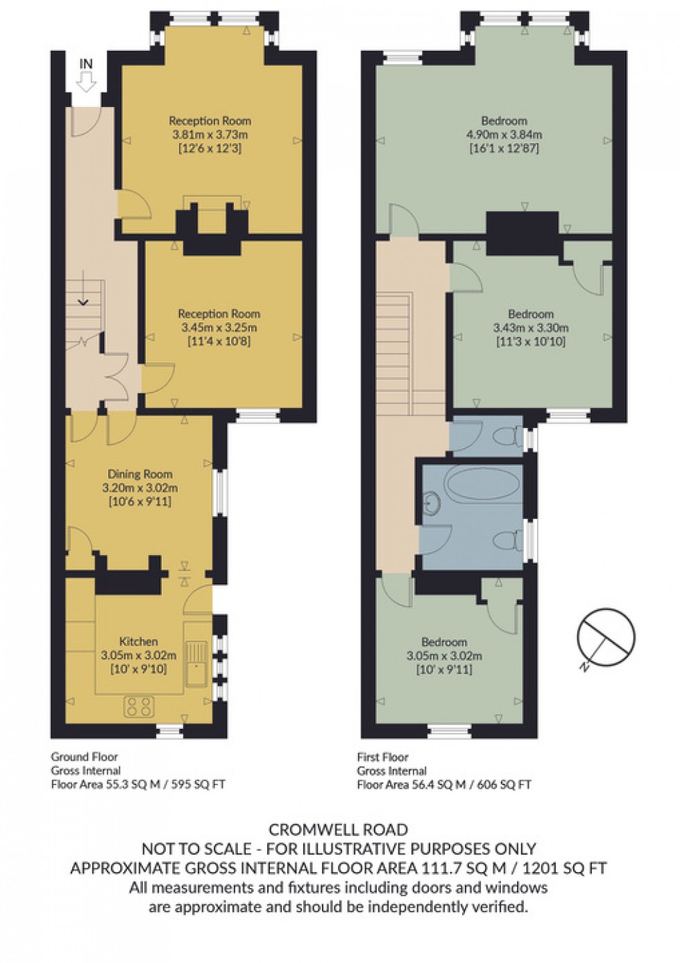 Floorplan for Cromwell Road, Whitstable
