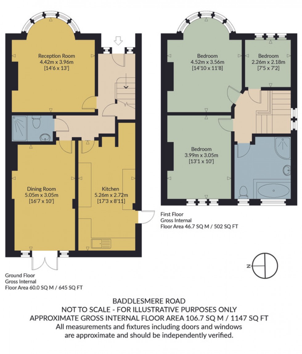 Floorplan for Baddlesmere Road, Tankerton, Whitstable