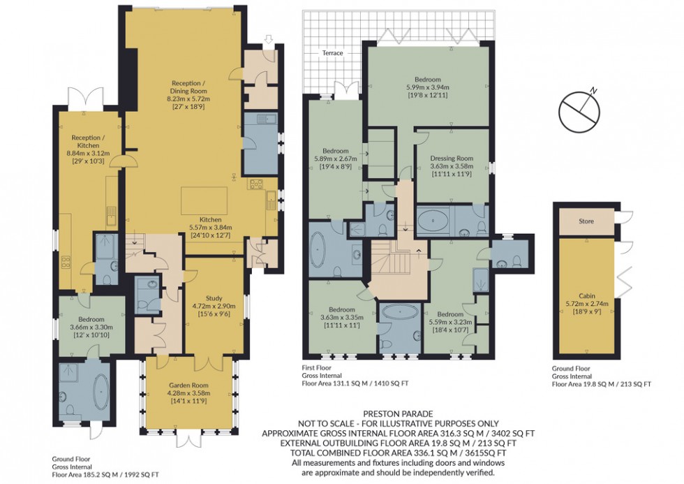 Floorplan for Preston Parade, Seasalter, Whitstable