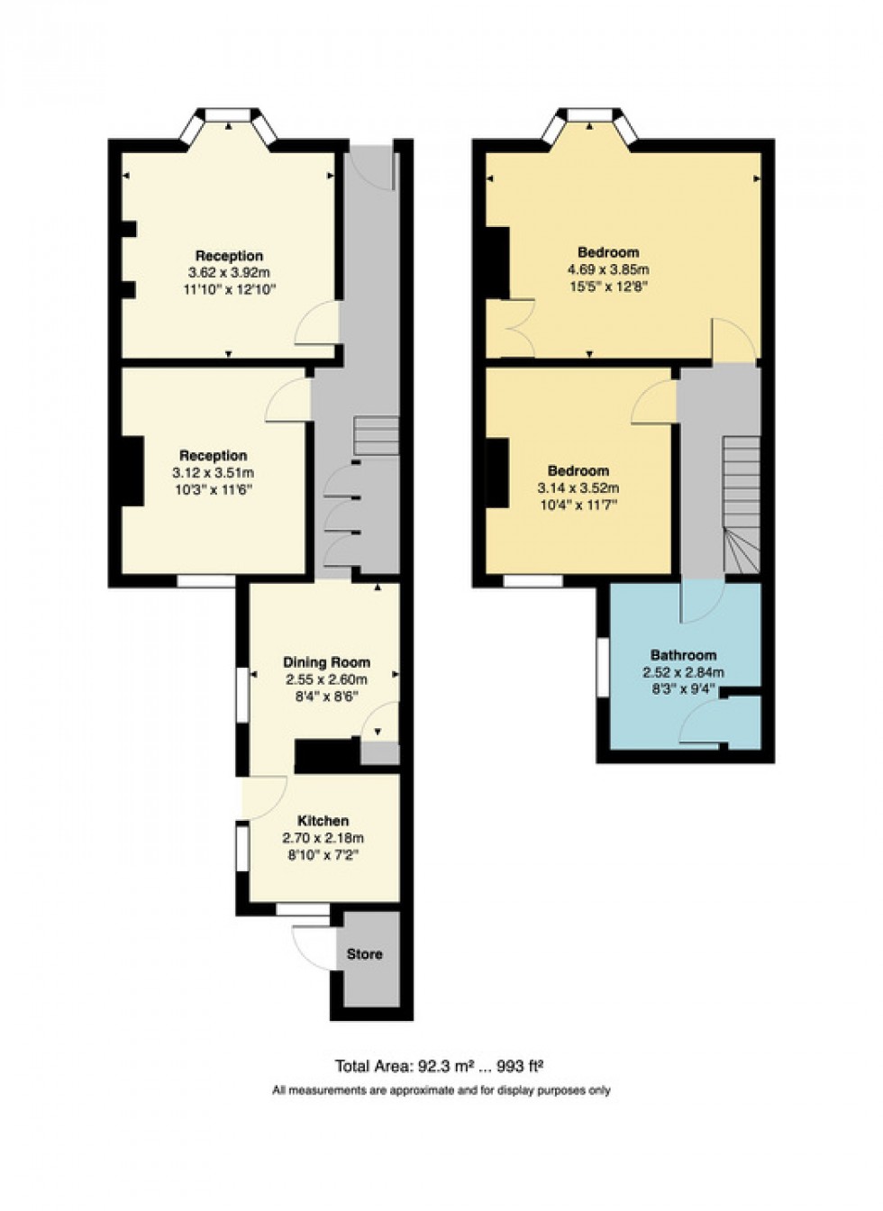Floorplan for Underdown Road, Herne Bay, Kent
