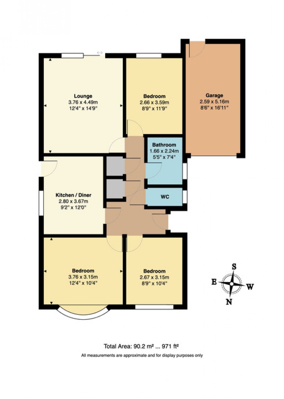 Floorplan for Rosemary Gardens, Whitstable
